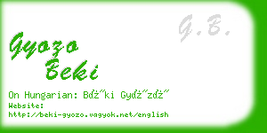 gyozo beki business card